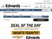 Tablet Screenshot of edwardschevroletcadillac.net